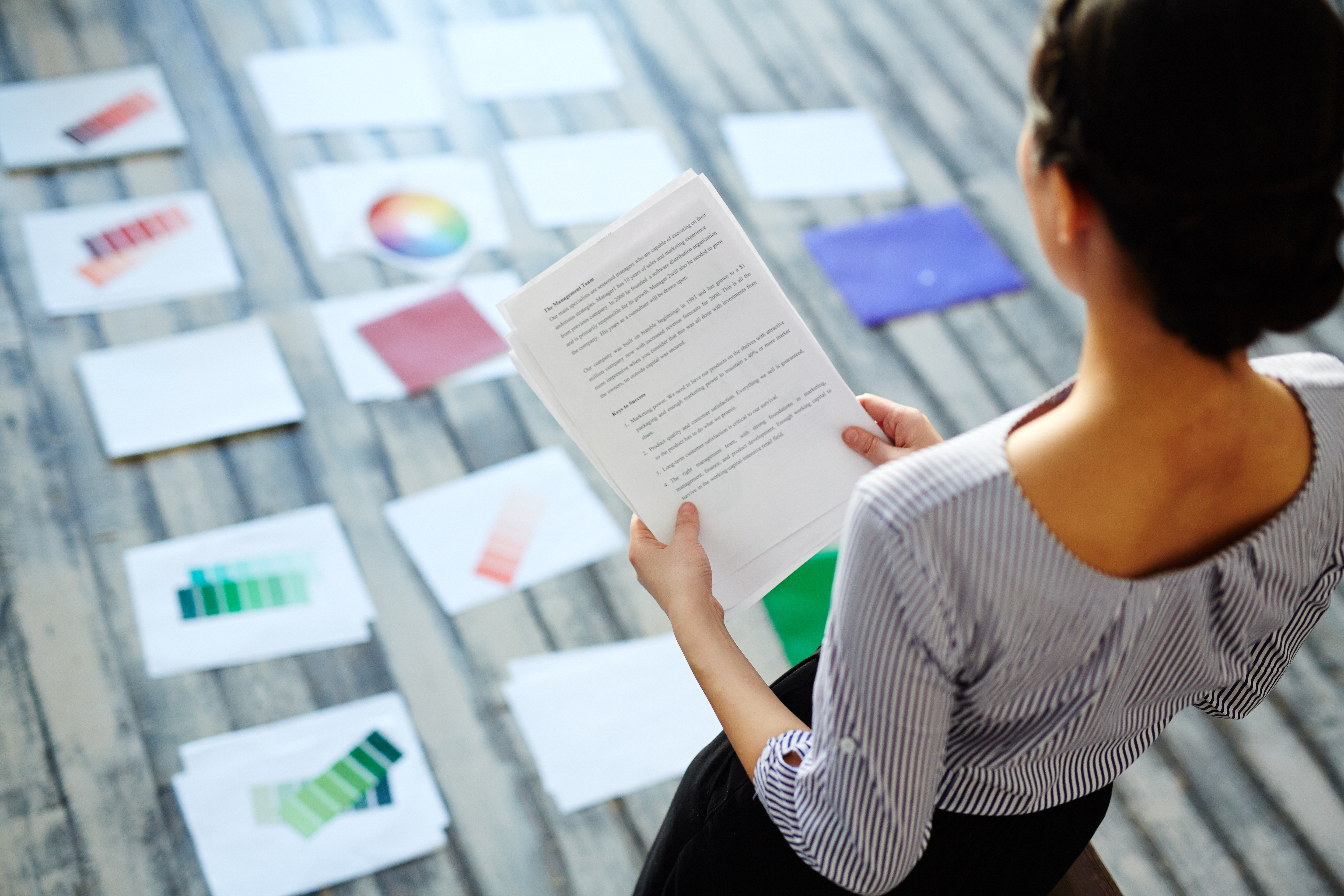 Publisher reviewing analytics on a laptop