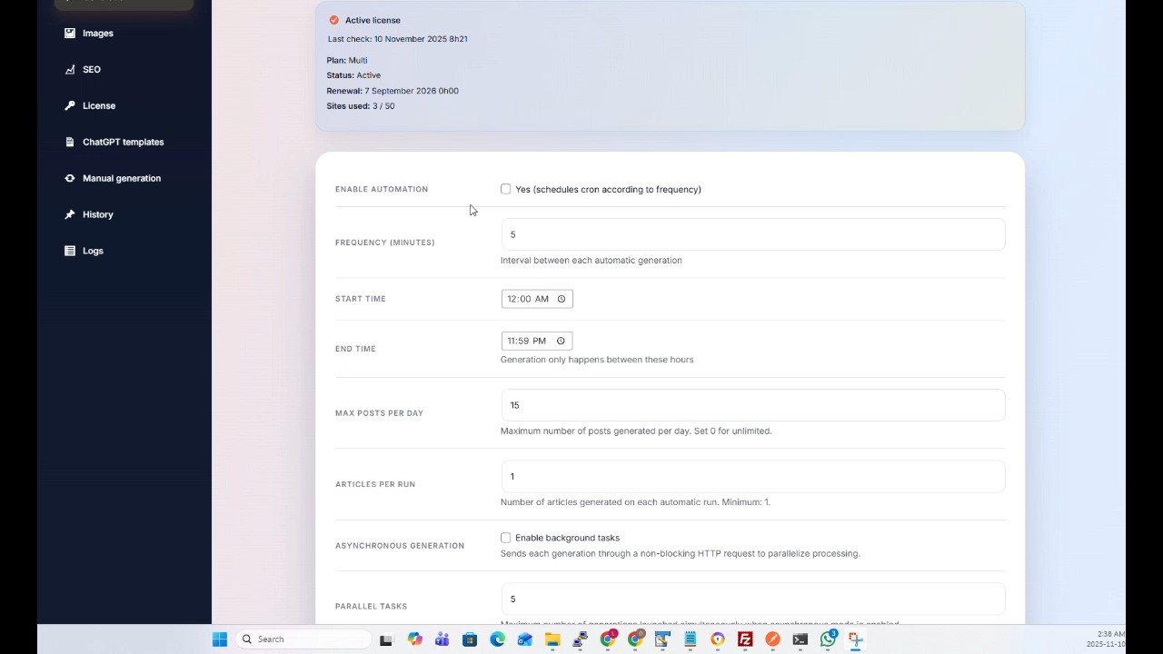 Watch WP Auto Publish in a few minutes